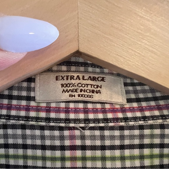 Peter Millar Gingham Pattern Long Sleeve Button Down Shirt Size XL - Picture 7 of 12